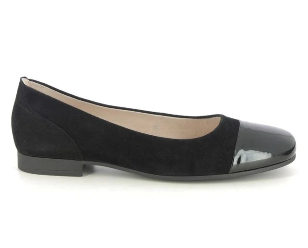 Suede and Patent Black Slip On/Ballet Flat 51.351.17