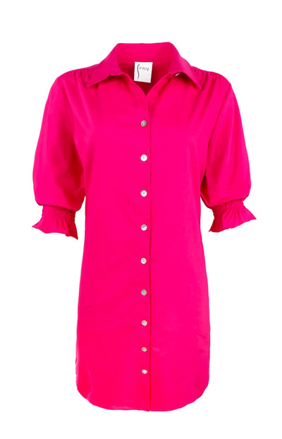 Miller Dress Solid Stretch-Fuschia