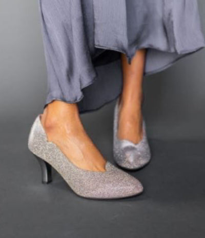 Bamelle Pump-Pewter Glitter