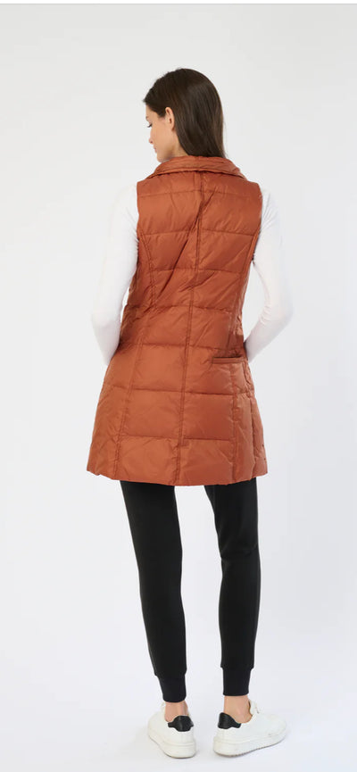 Long Vest Terracotta