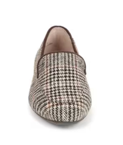 Promise 12 Loafer-Black/Brown Plaid