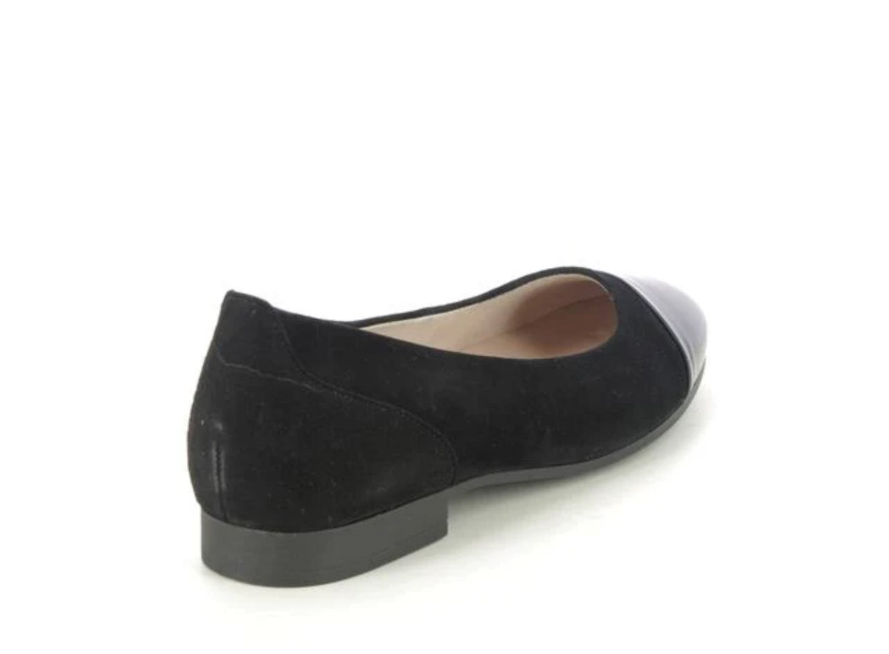 Suede and Patent Black Slip On/Ballet Flat 51.351.17