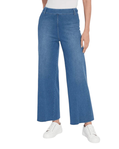 Erin Hi Waist Wide Leg Denim - Midwash