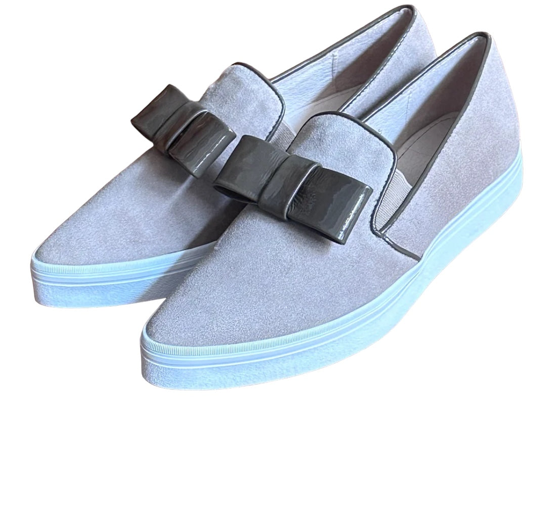 Tux Taupe Bow Loafers/Sneakers