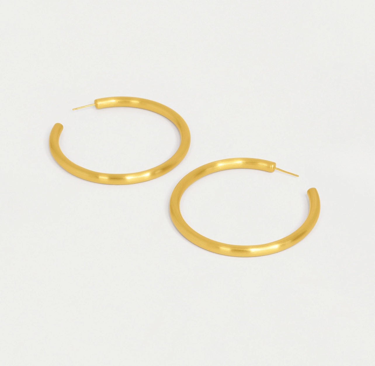 Large Dune Hoops-Gold