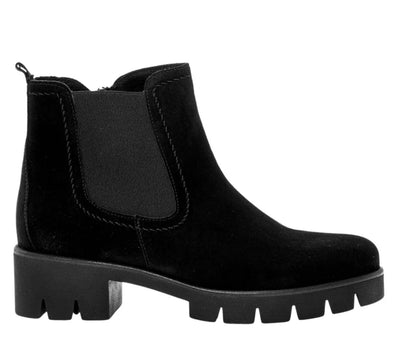 Suede Bootie Lug Sole 51.710.17-Black