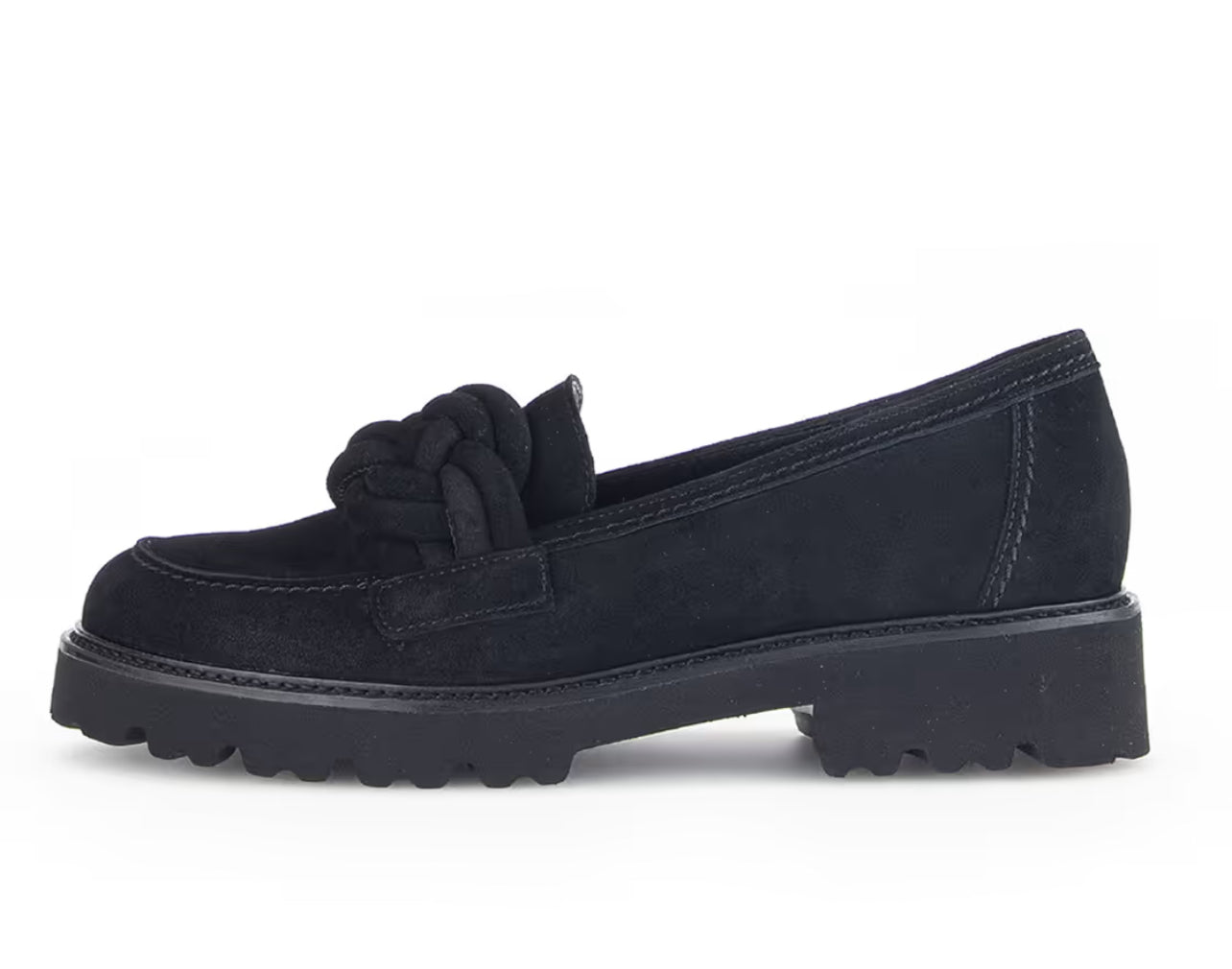 55.246.17 Black Knot Suede Loafer