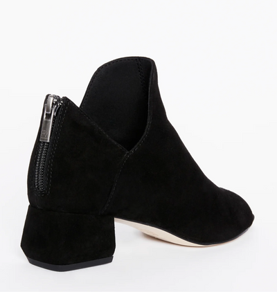 Vonn Open Toe Suede Bootie-Black