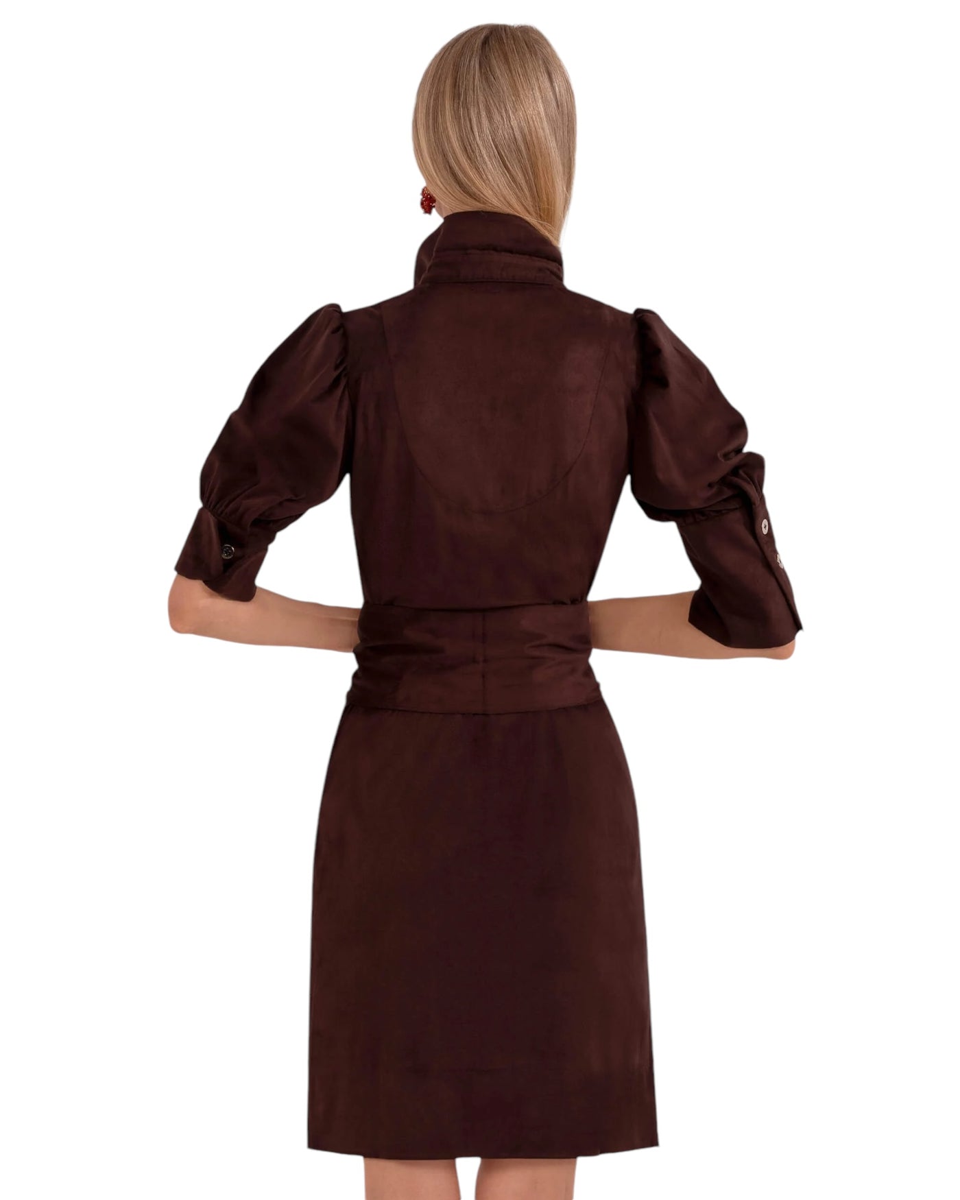 Swagger Dress Ultra Suede Espresso