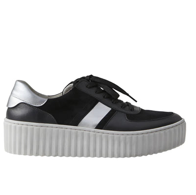 Gabor Black/Silver Sneaker 53.203.27