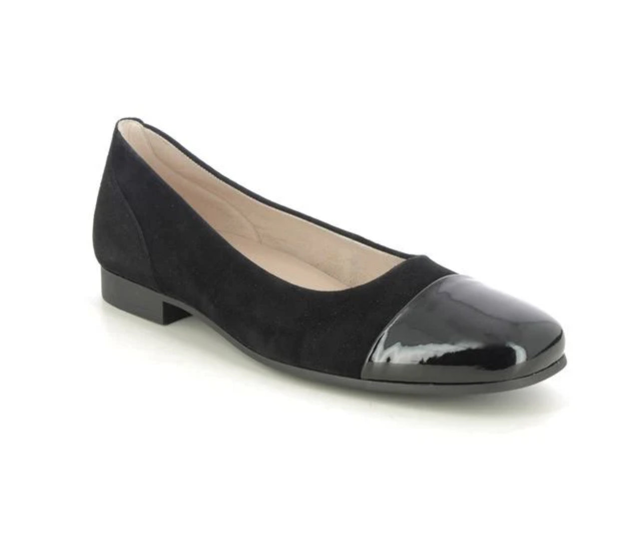 Suede and Patent Black Slip On/Ballet Flat 51.351.17