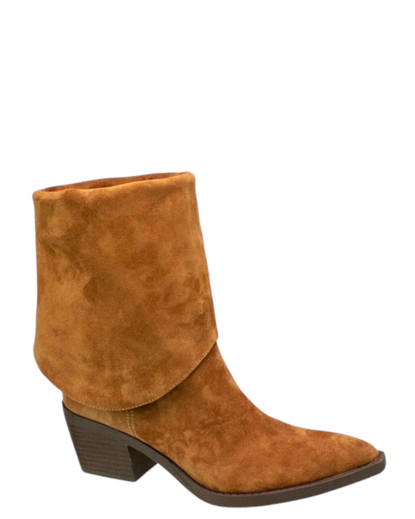 Veera Western Suede Boots in Coffee/Chocolate