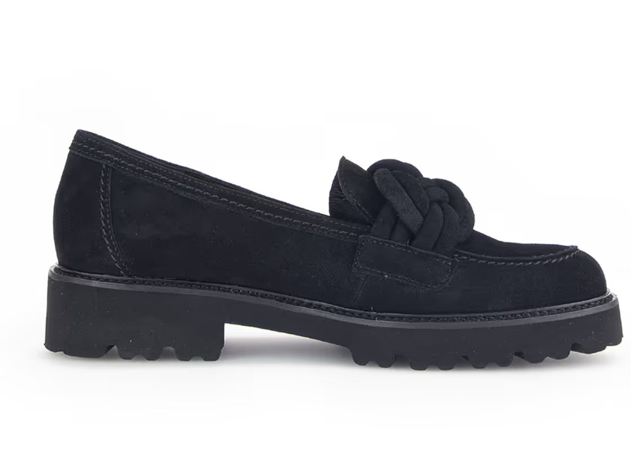 55.246.17 Black Knot Suede Loafer