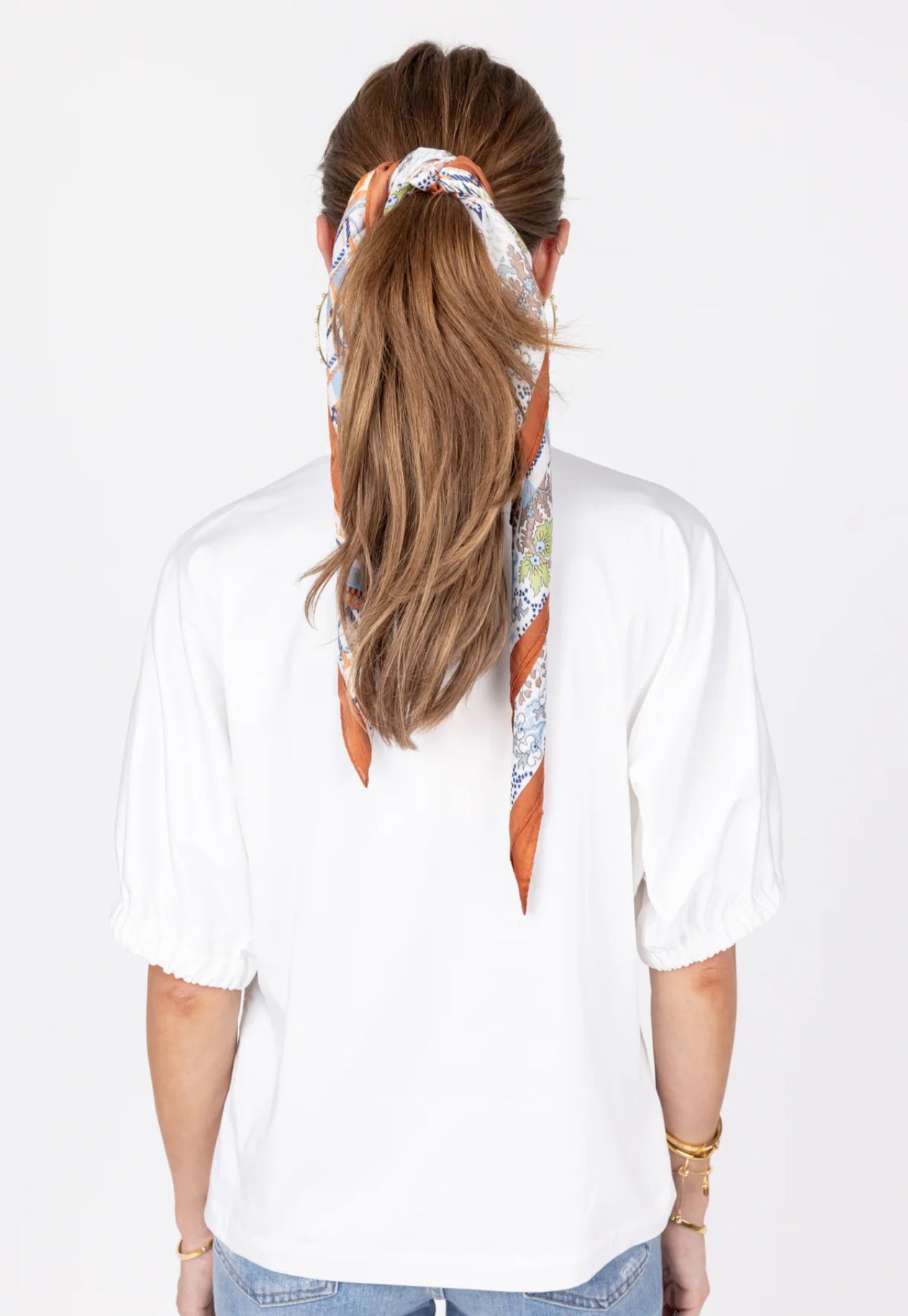 Poppy Top-White Ponte