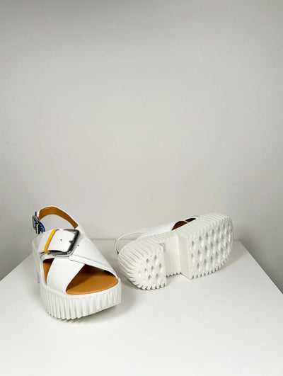 4CCCCEES Plia Juno Sandal-White Mix