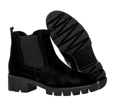 Suede Bootie Lug Sole 51.710.17-Black