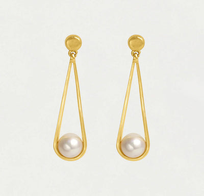 Mini Ipanema Earrings-Pearl/Gold