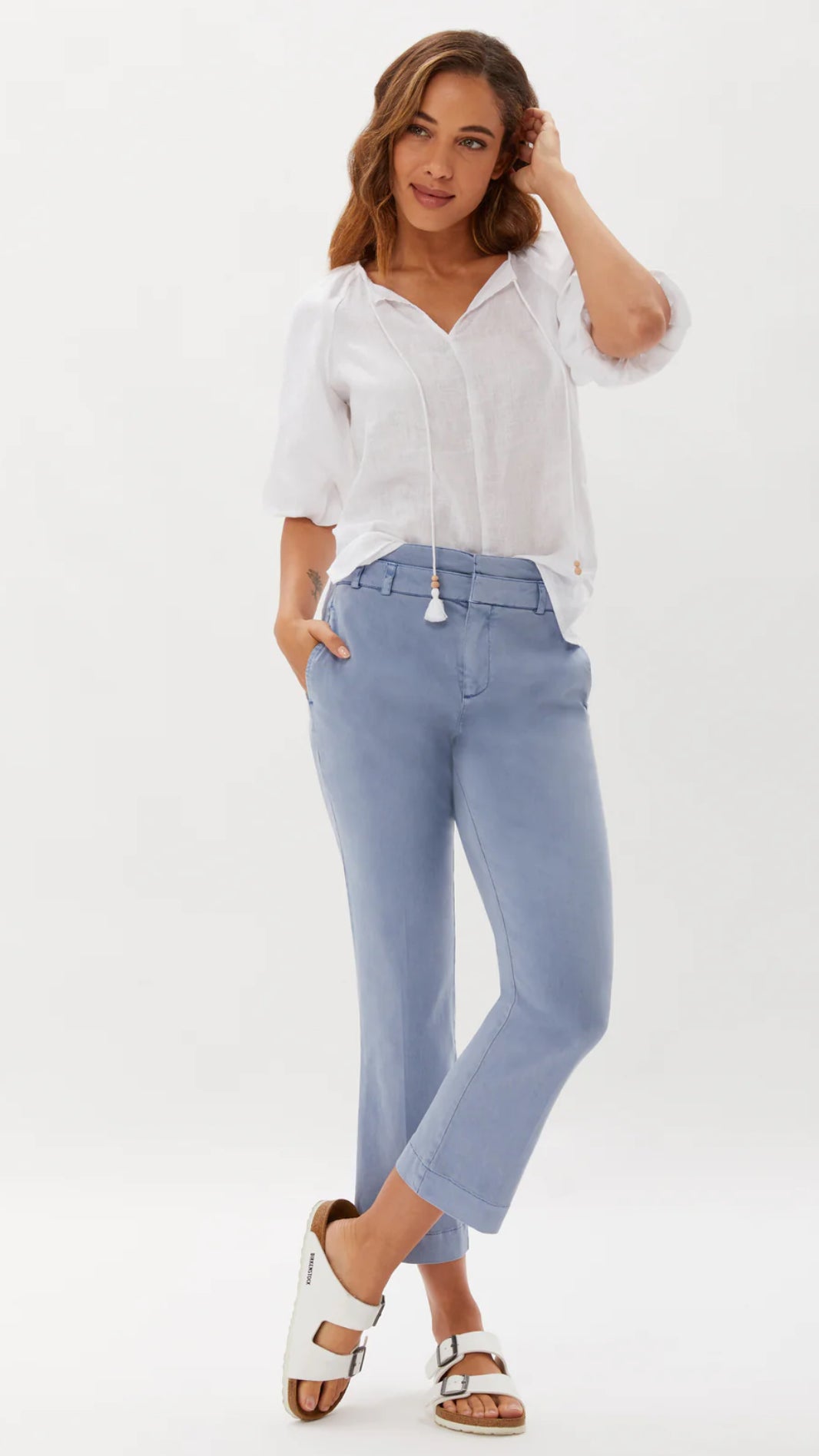 Crosby Double Waistband Pant