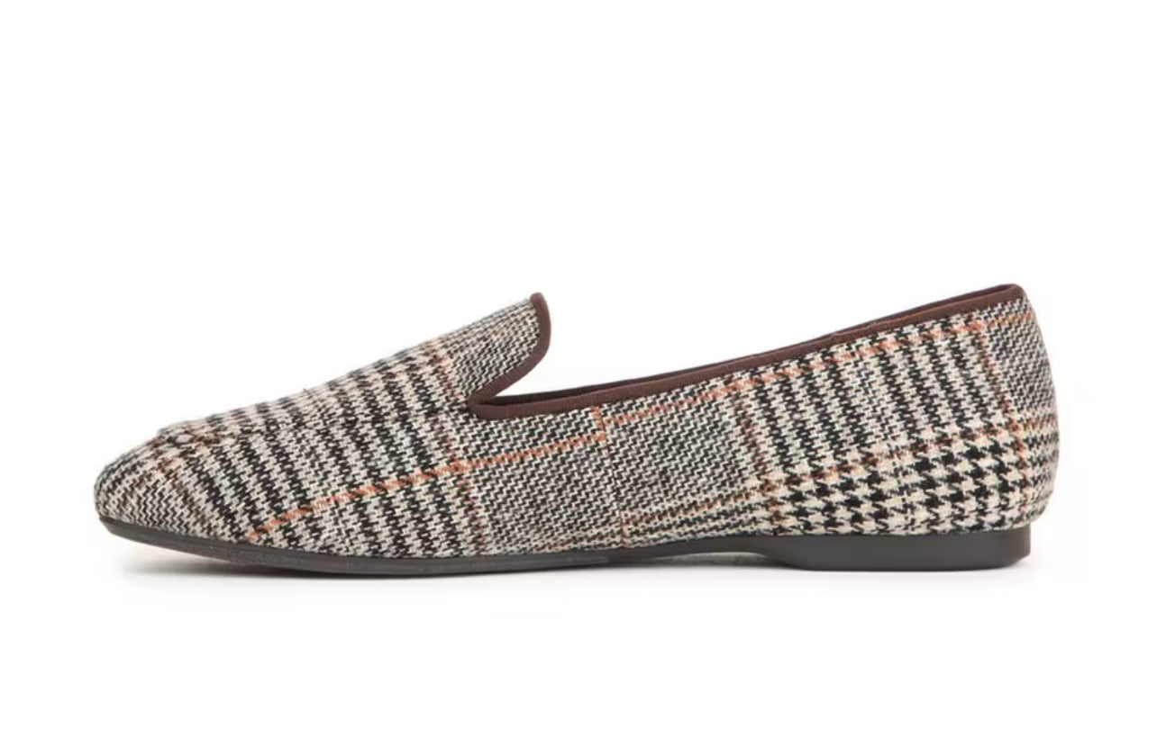 Promise 12 Loafer-Black/Brown Plaid