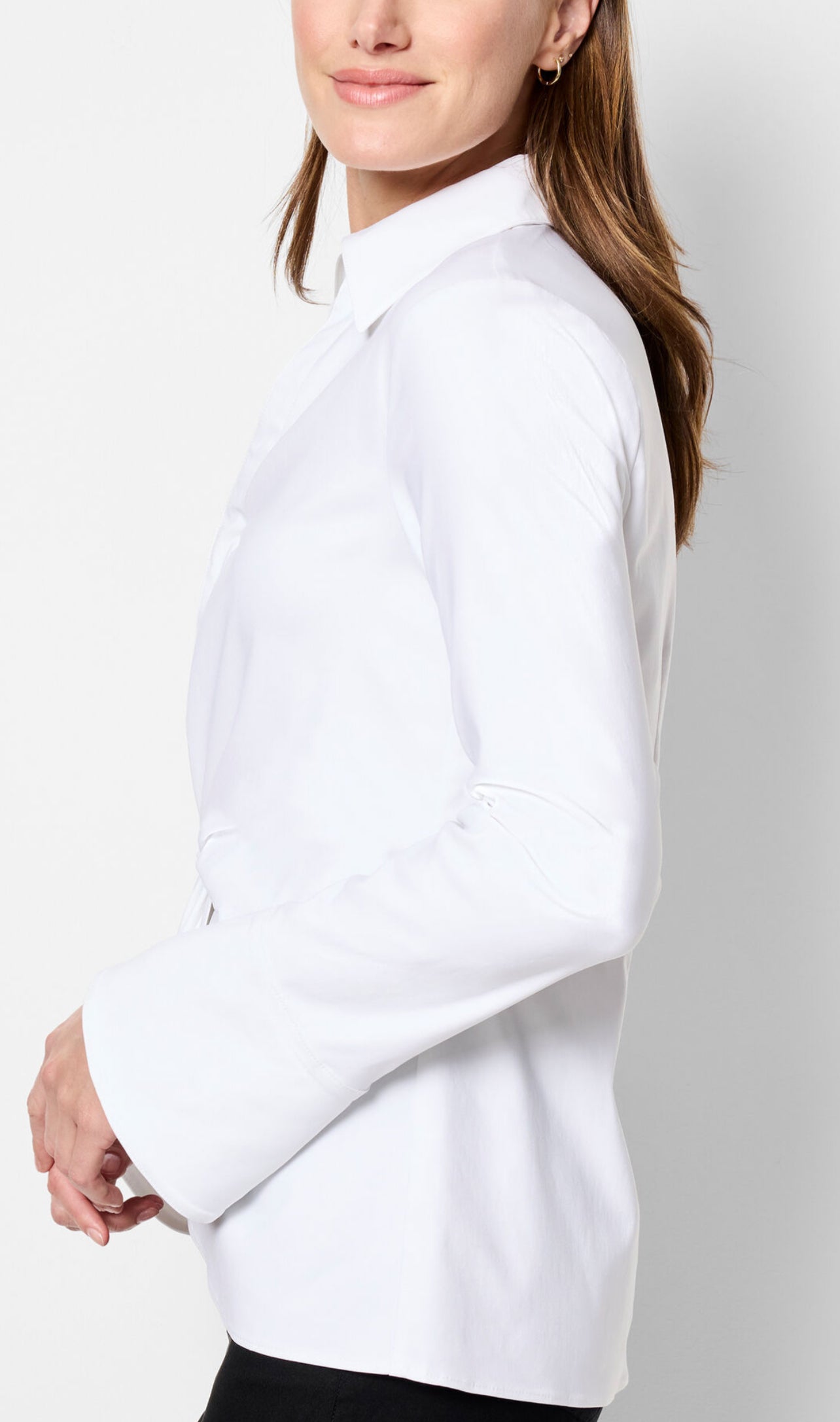 Polished Wonderstretch Twist Front Shirt