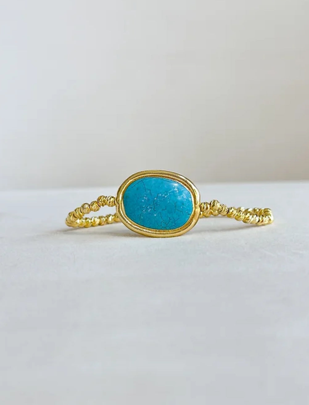 Beam Bracelet-Oval Turquoise