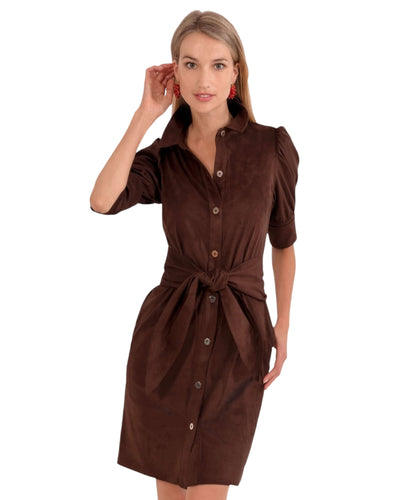 Swagger Dress Ultra Suede Espresso