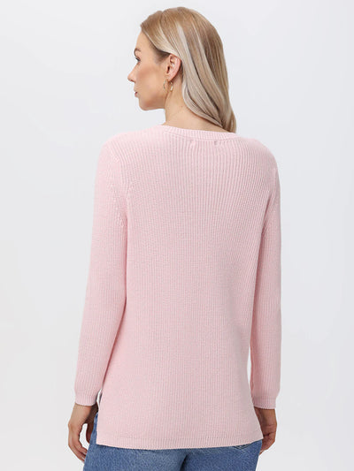 Emma Shaker Sweater Lotus